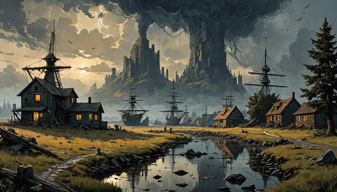 Sinister Landscape by Greg Rutkowski