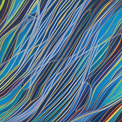 Abstract Interconnected Triangles in a Never-Ending Loop