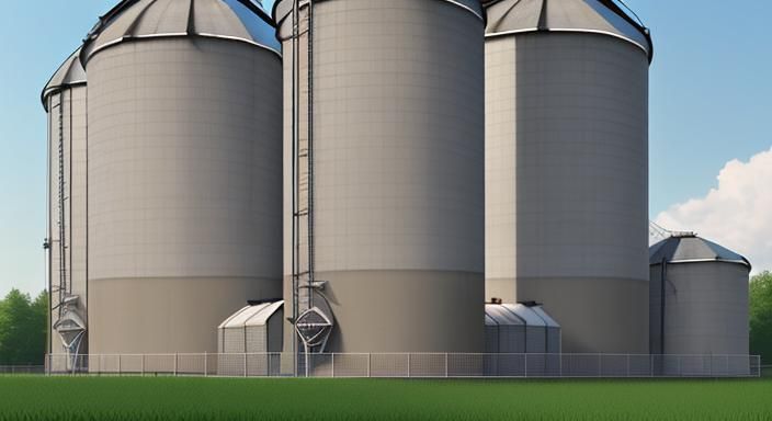 open-screen mesh mushroom-farm-growing farm silo