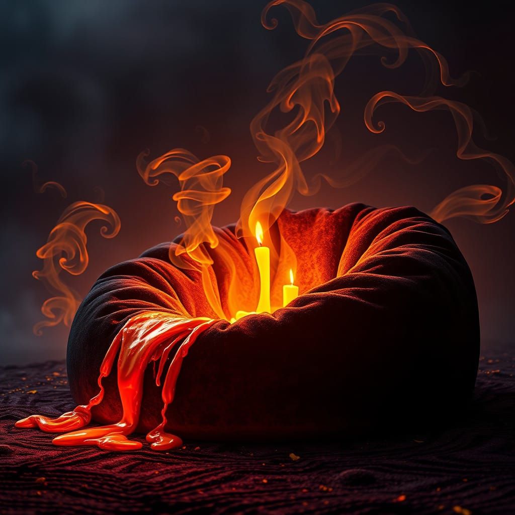 Fantastical Velvet Oasis in Mystical Twilight