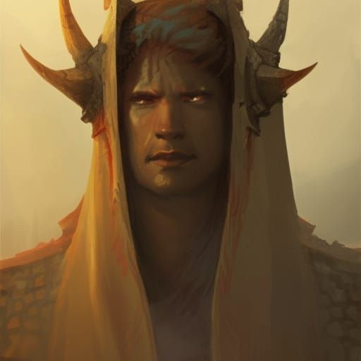 Dragonfolk Warrior in D&D Style, Digital Art