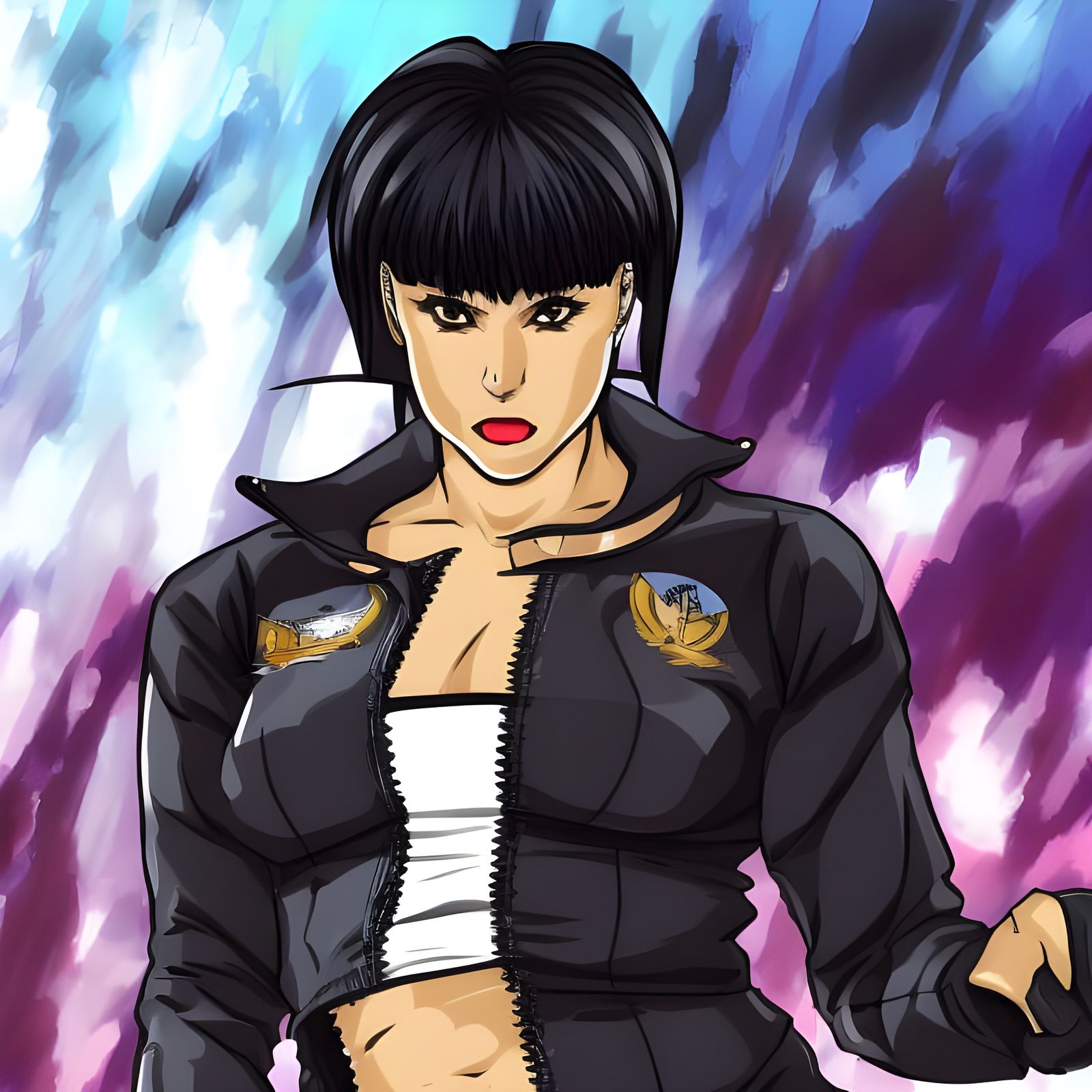 Cynthia Rothrock as C. Viper in Manga Style