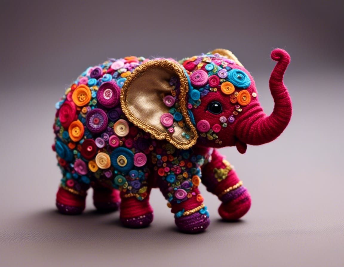 Adorable Elephant Russian Doll in High Resolution