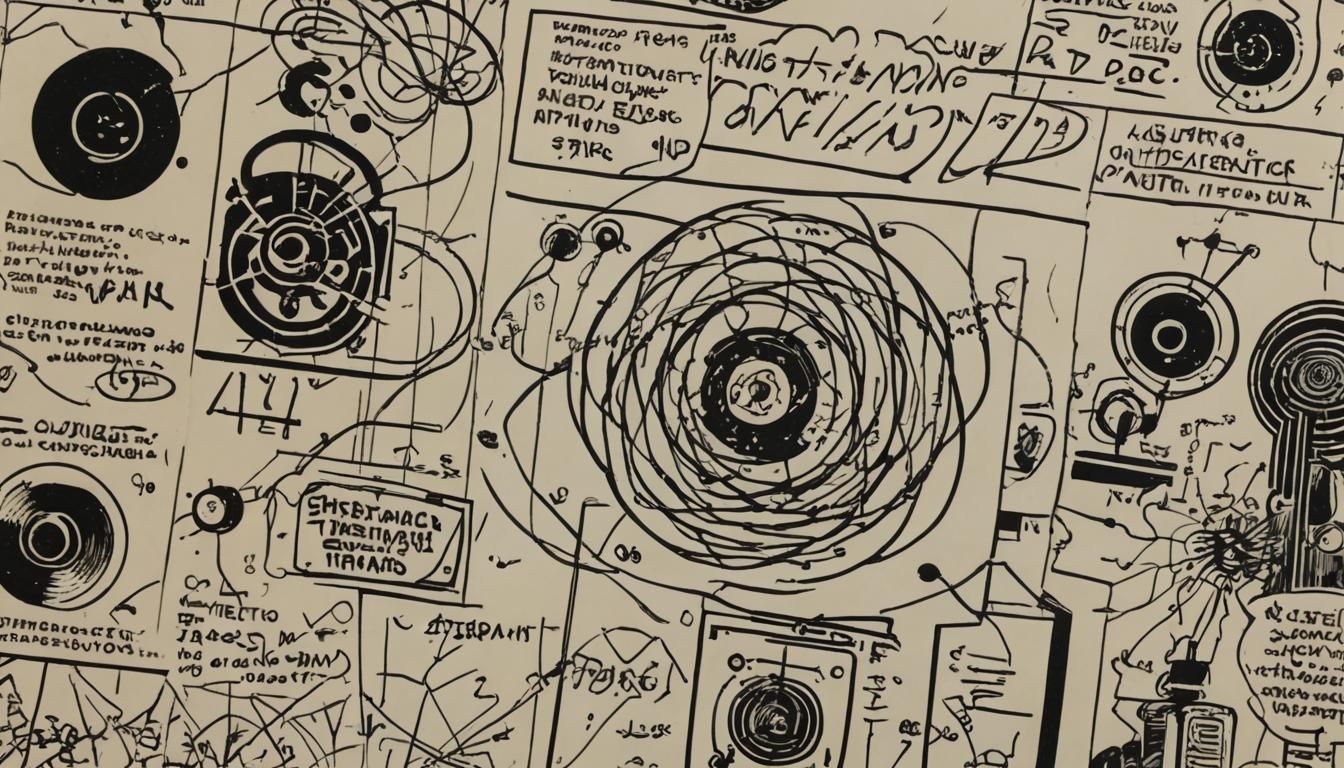 Polish Comic Style Transistor with Neon Accents