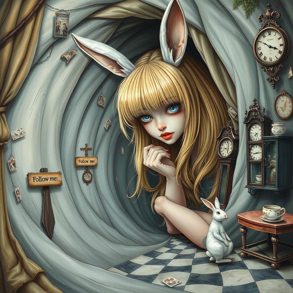 Dreamlike Vortex with Falling Time and Whimsy