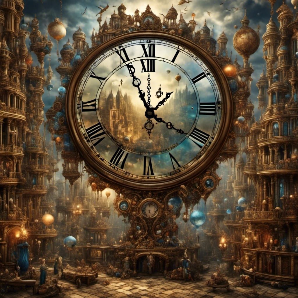 Time as a Juggernaut with Enigmatic Glass Core