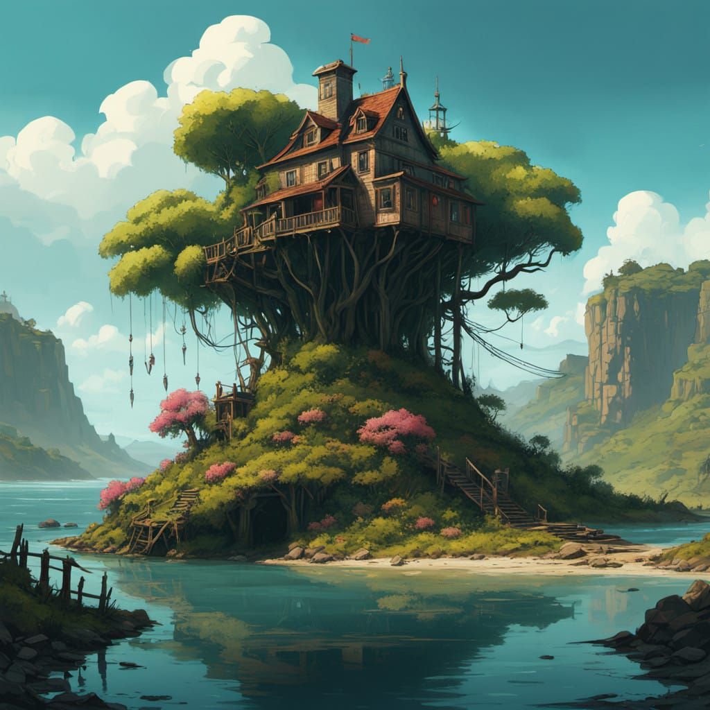 Botanik Style Mansion Amidst Whimsical Wilderness