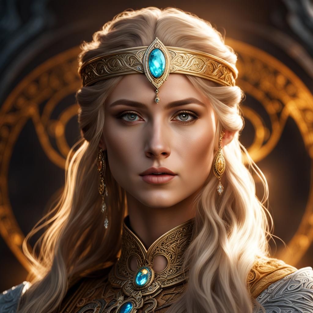 female Ljósálfar, a Light Elf of Norse myth