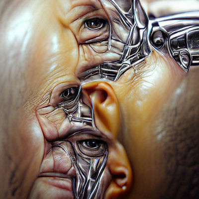 Detailed Close-Up of Human Skin Texture