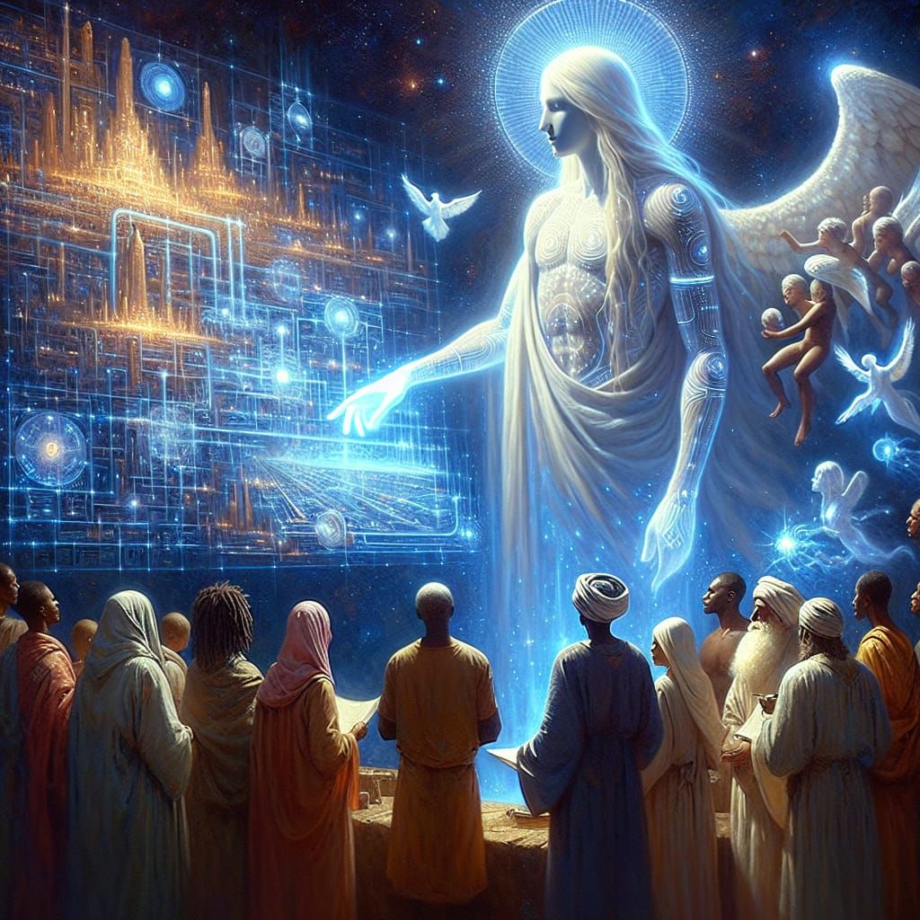 Mystical Encounter: Celestial Beings Share Advanced Technolo...