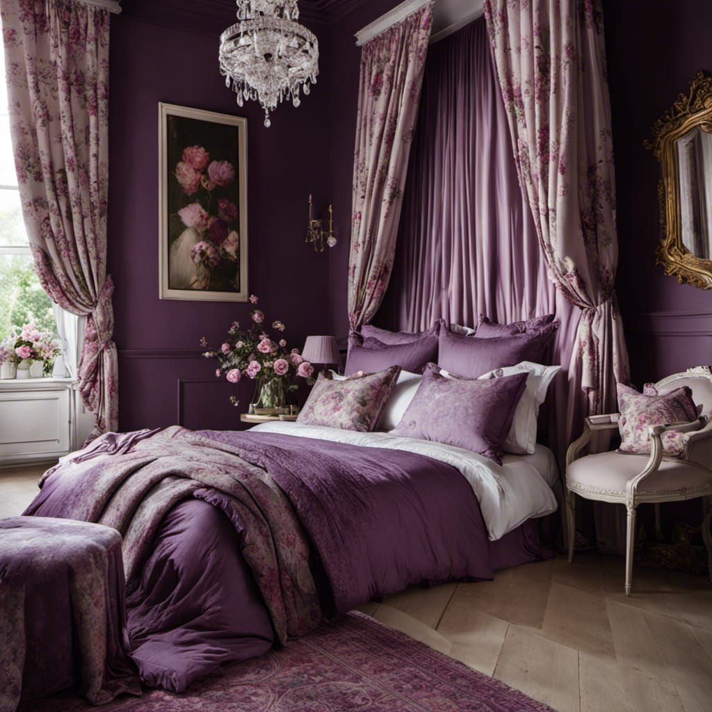 Beautiful purple bedroom