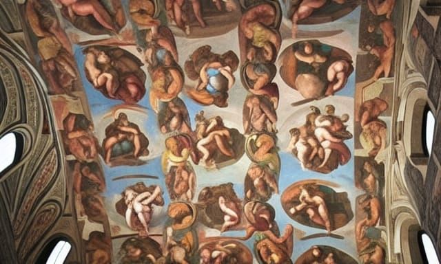 Sistine Chapel Ceiling in Renaissance Style