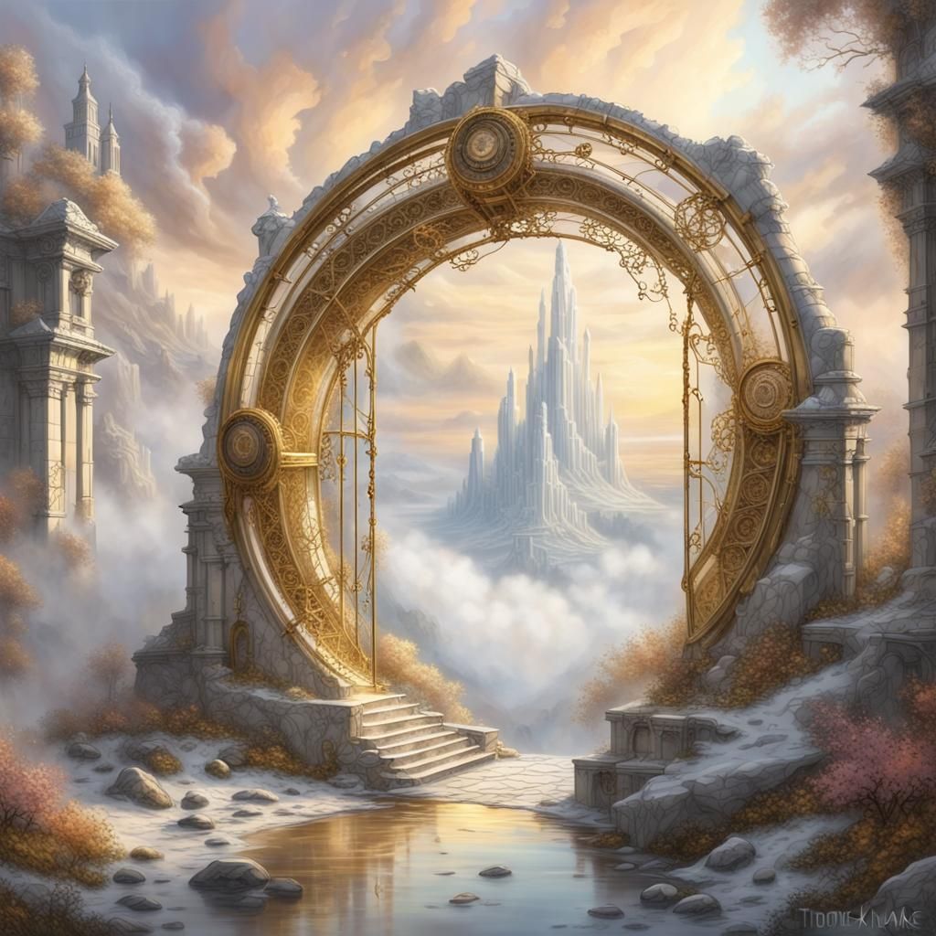 Utopian Portal: Circular Gate to Another Dimension