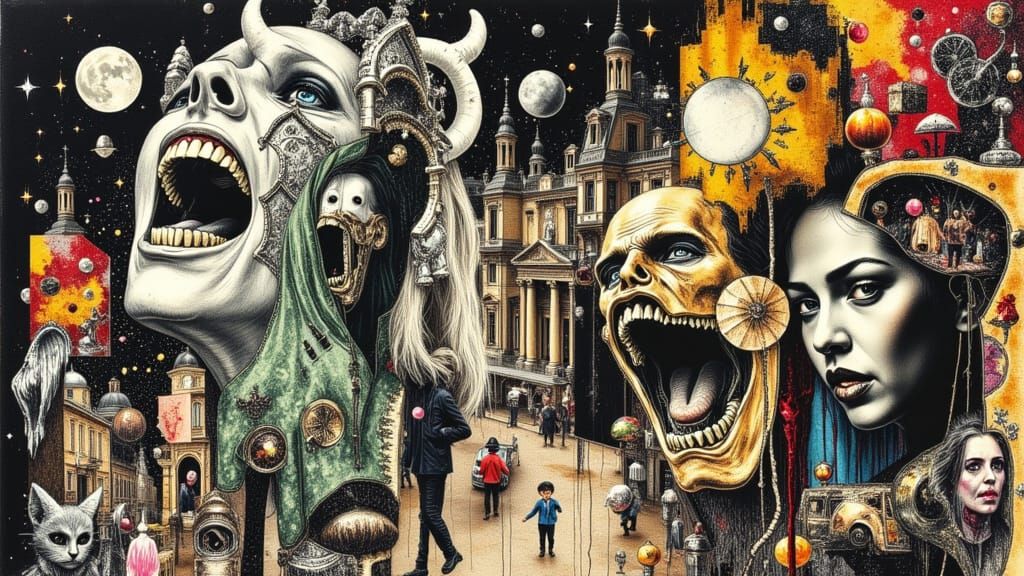 A SURREALISTIC COLLAGE OF FEVER DREAMS (SERIES)