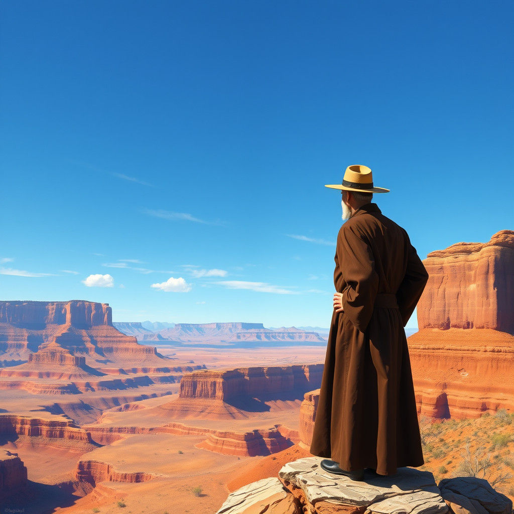 Father Escalante Surveys the Utah Desert