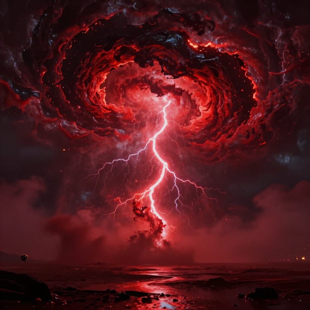 Crimson Tempest Sky: Living Celestial Wound