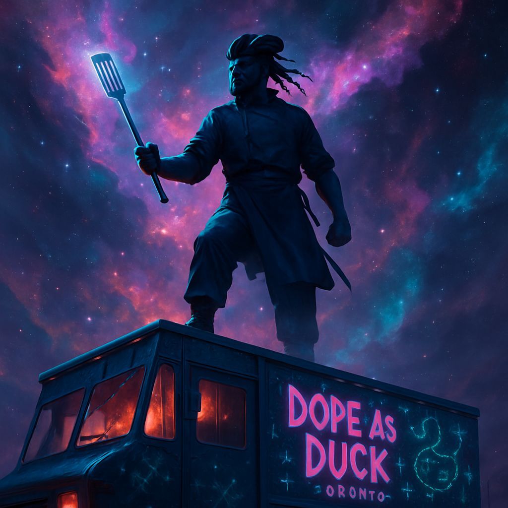 Cosmic Chef Warrior Surveys the Universe from Dope As Duck T...