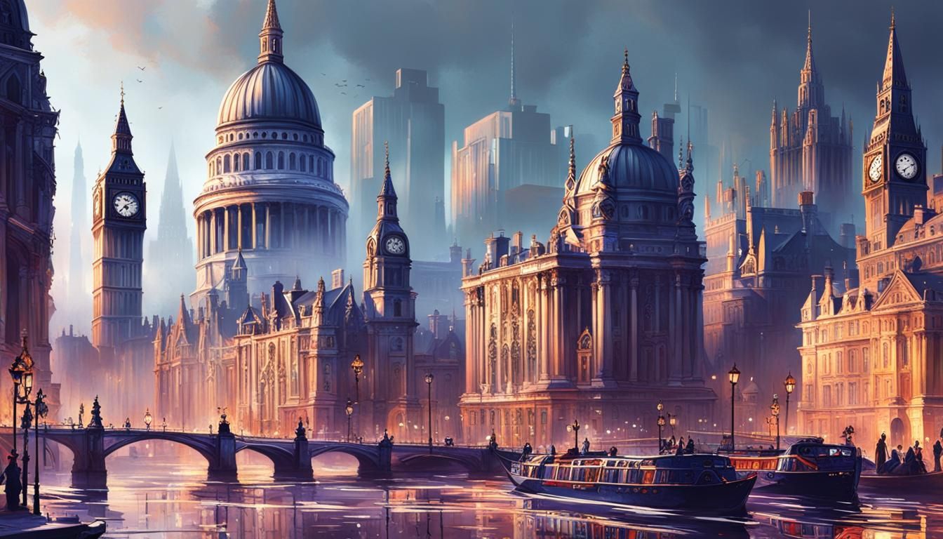London Cityscape by Irene Sheri: Detailed Matte Painting