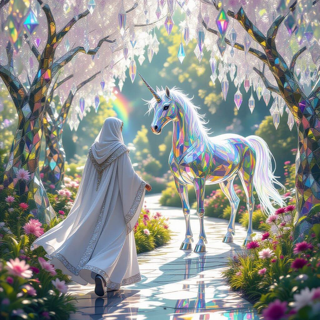 Crystal Garden: Mage and Unicorn Spirit