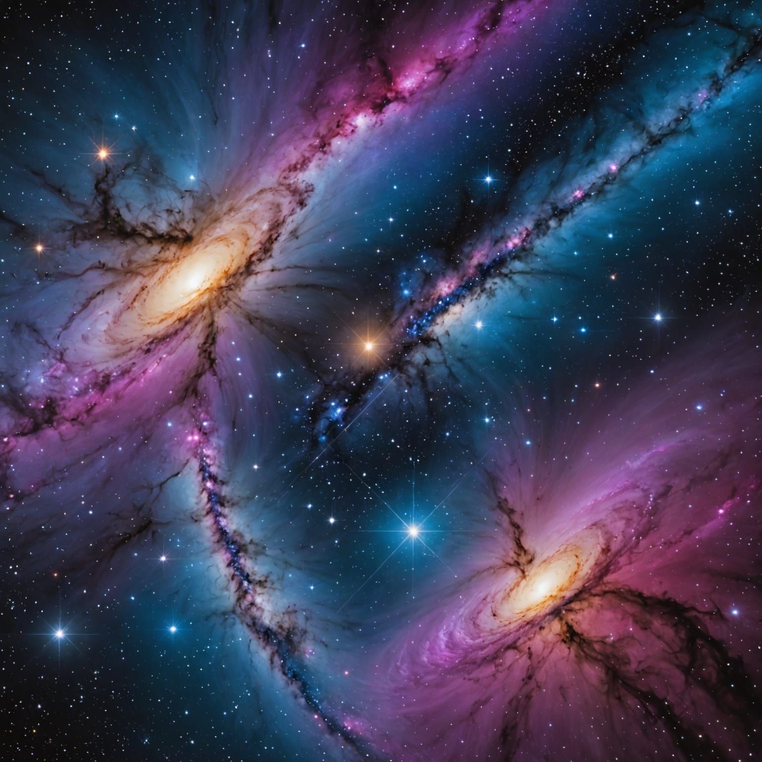 AI Generated Galaxy Visualization