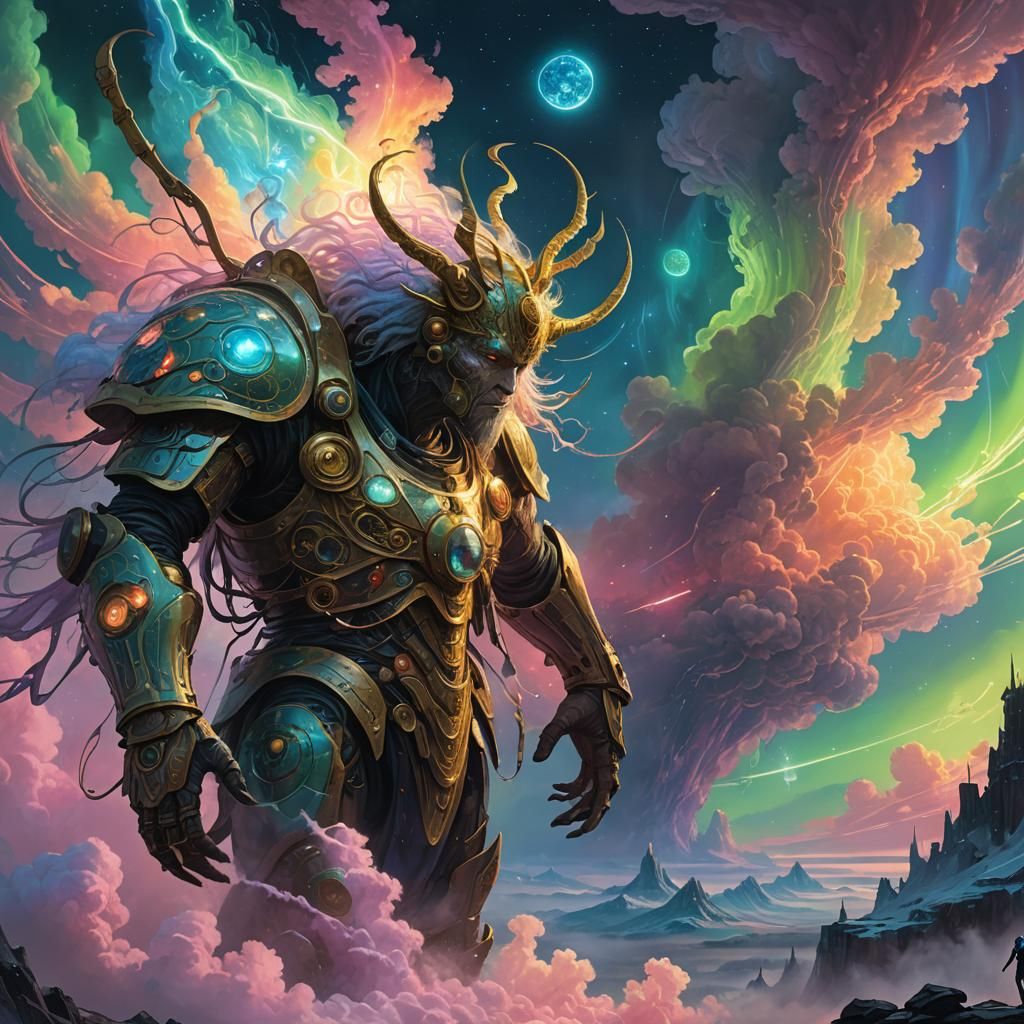 Metatron and God in Mystical Celestial Realm