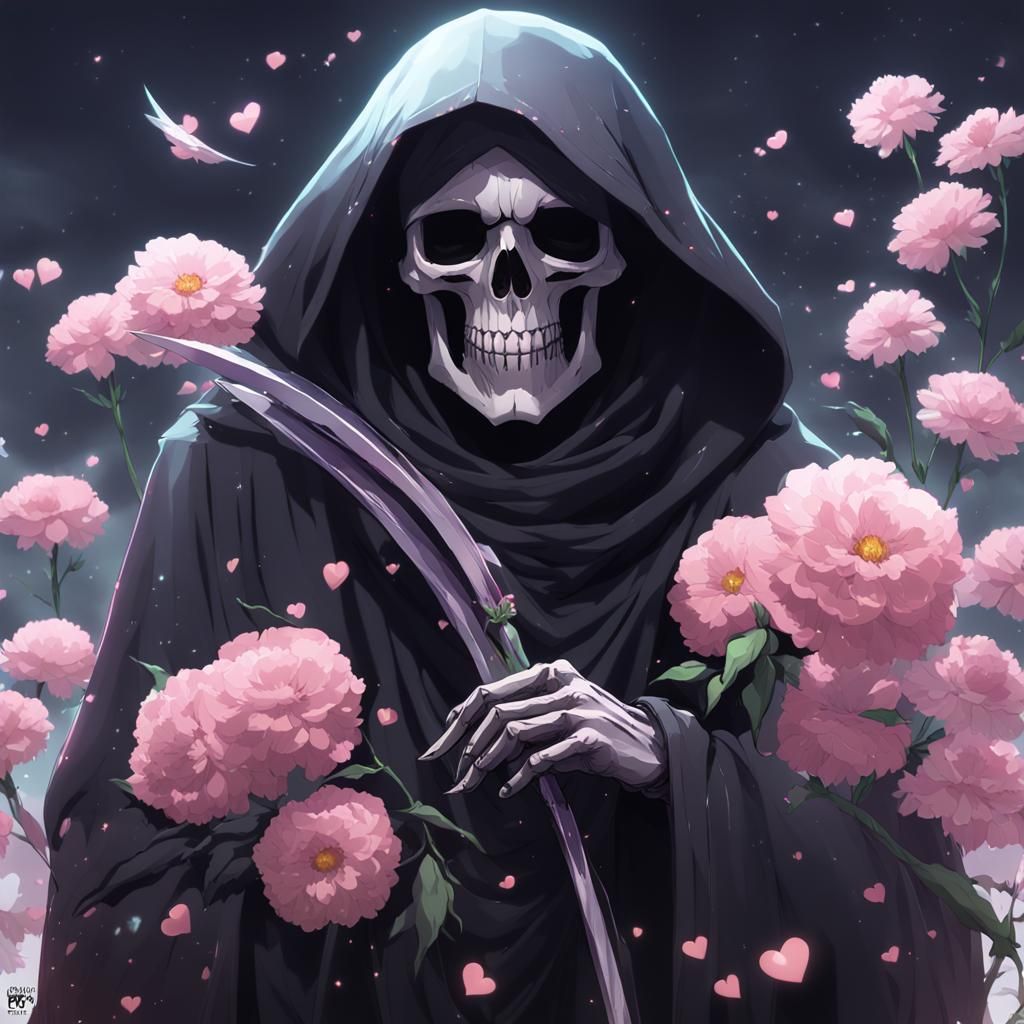 Grim Reaper In Love: 3D Anime Art