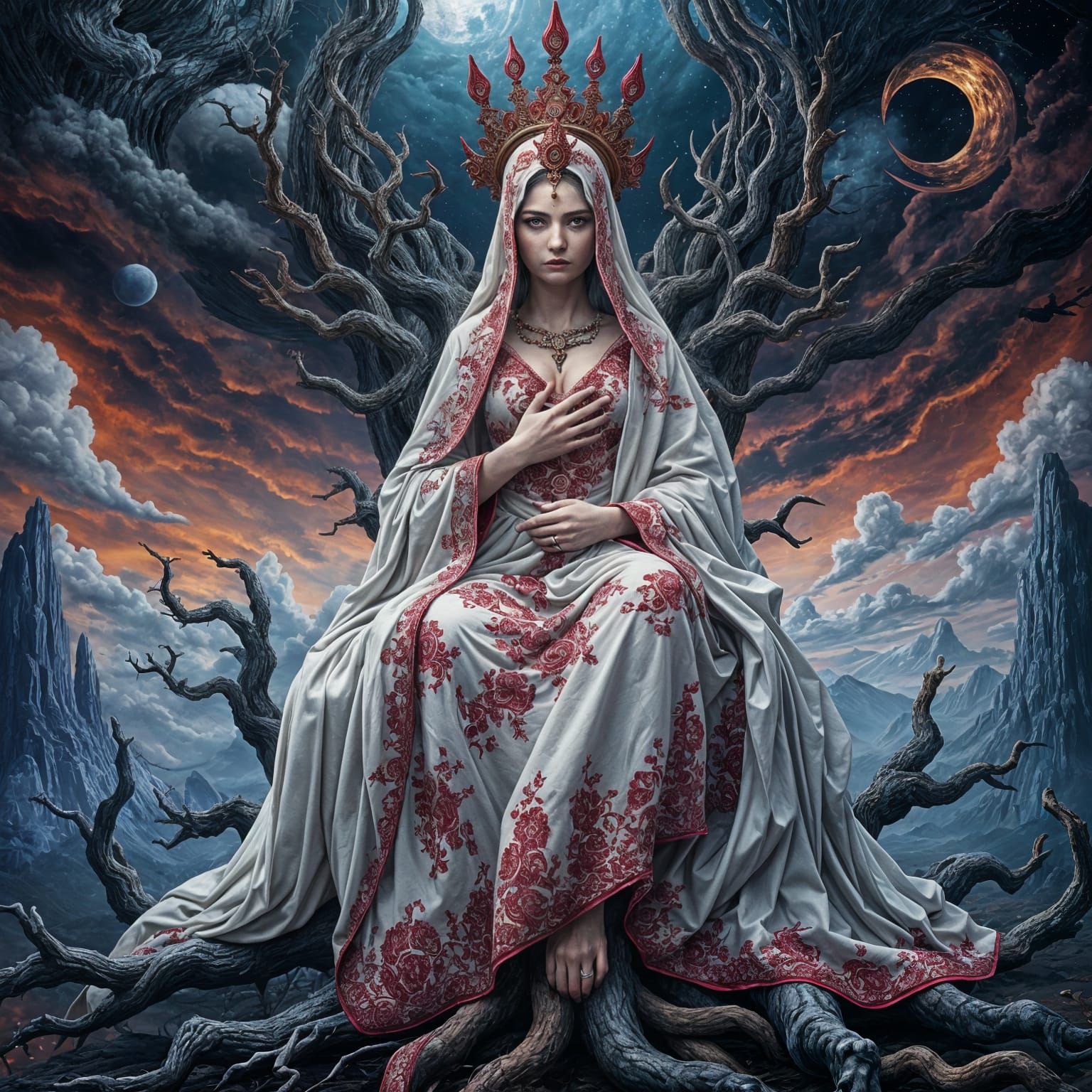 Divine Mother Goddess Reigns Over Realm of Mind and Dreams
