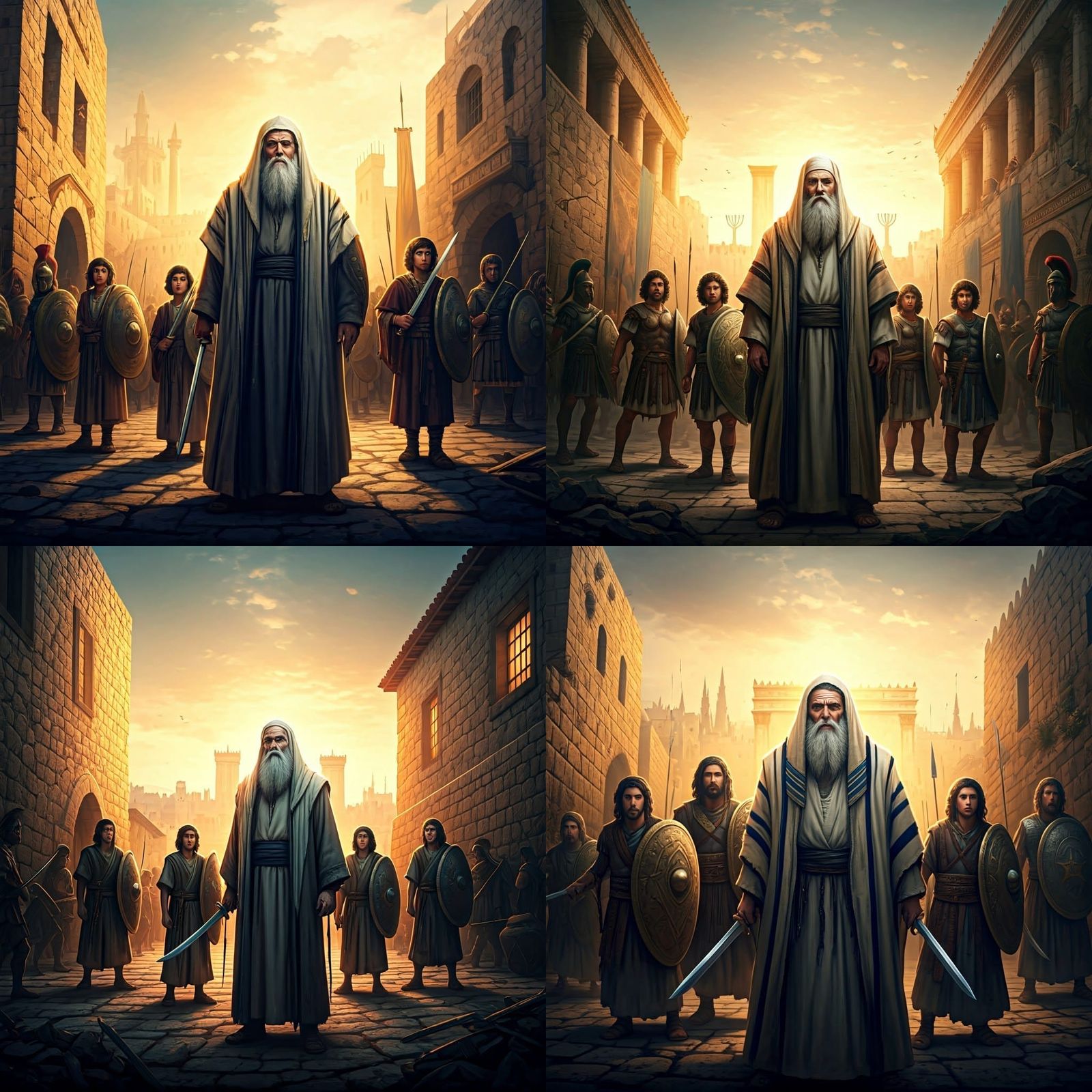 Maccabees Stand Firm Against Greek Invasion