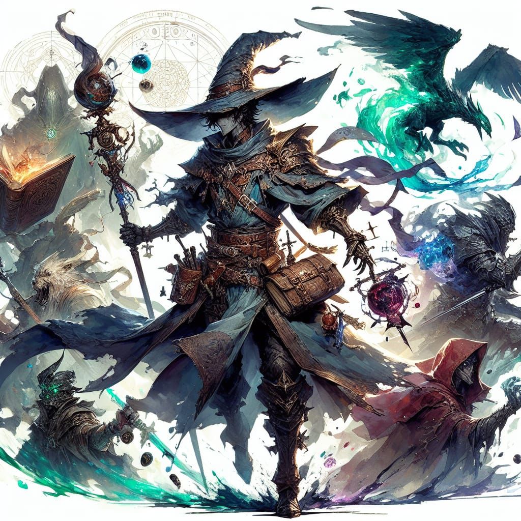 Evil Sorcerer in Horror Fantasy Art