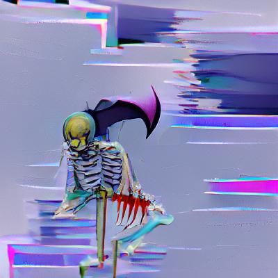 Grim Reaper in Barren Wasteland