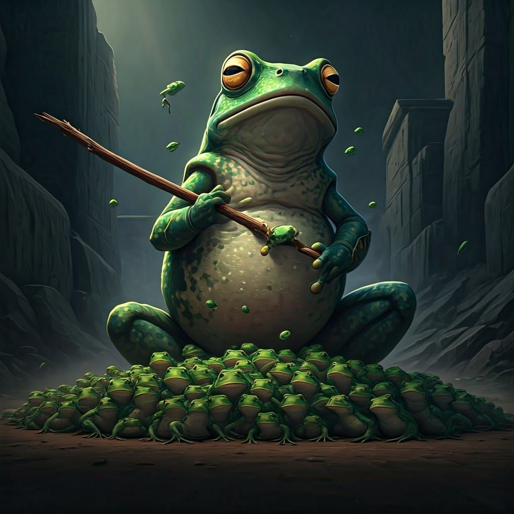 Ancient Egyptian Hunter Confronts Giant Frog in Detailed 3D ...