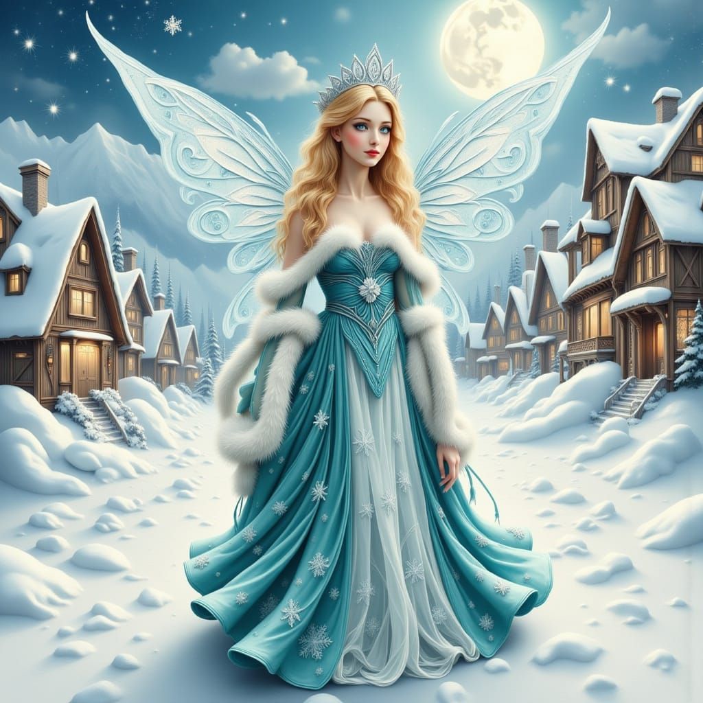 A young winter fairy...