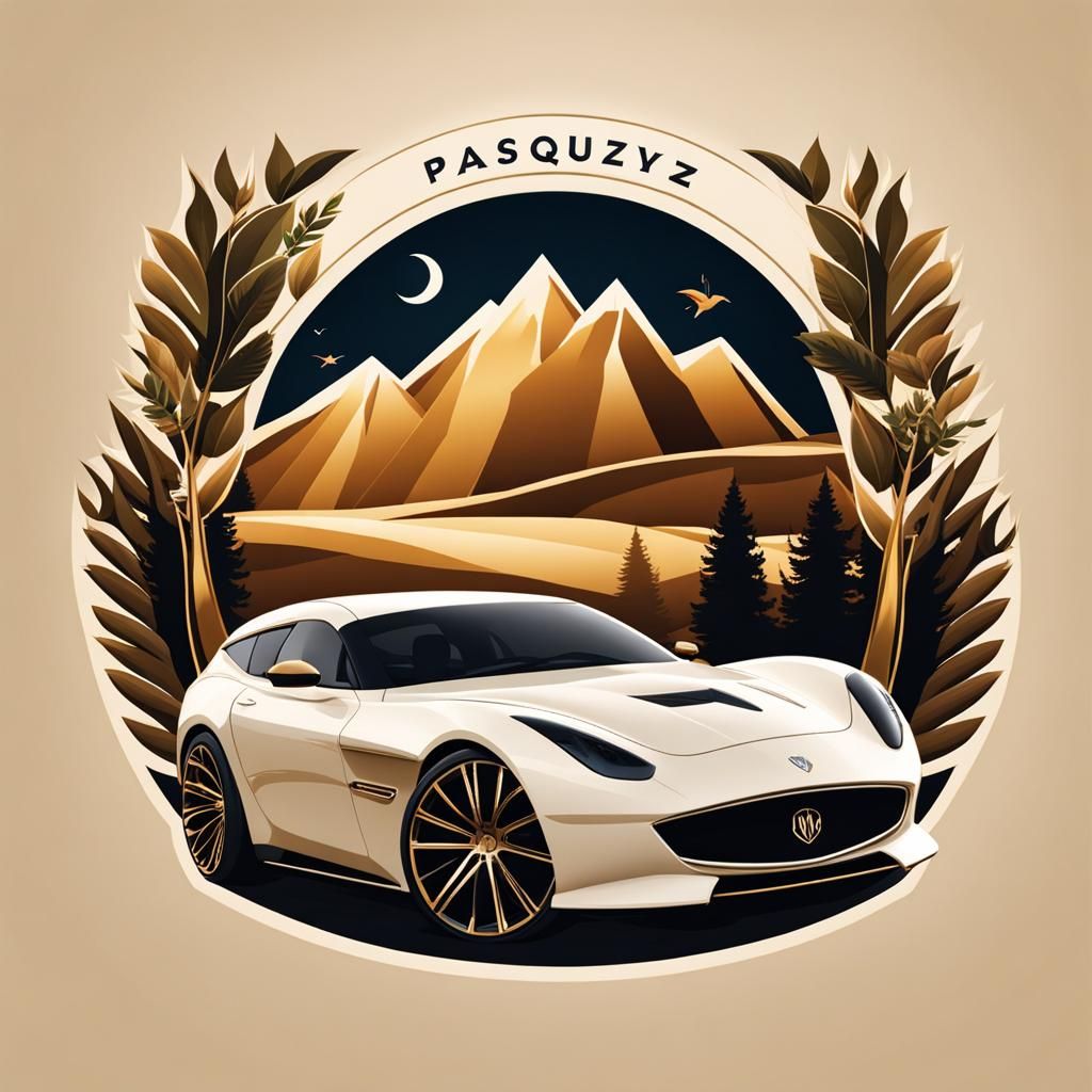 Elegant Logo Design Featuring PASQSZN, Cars and Nature