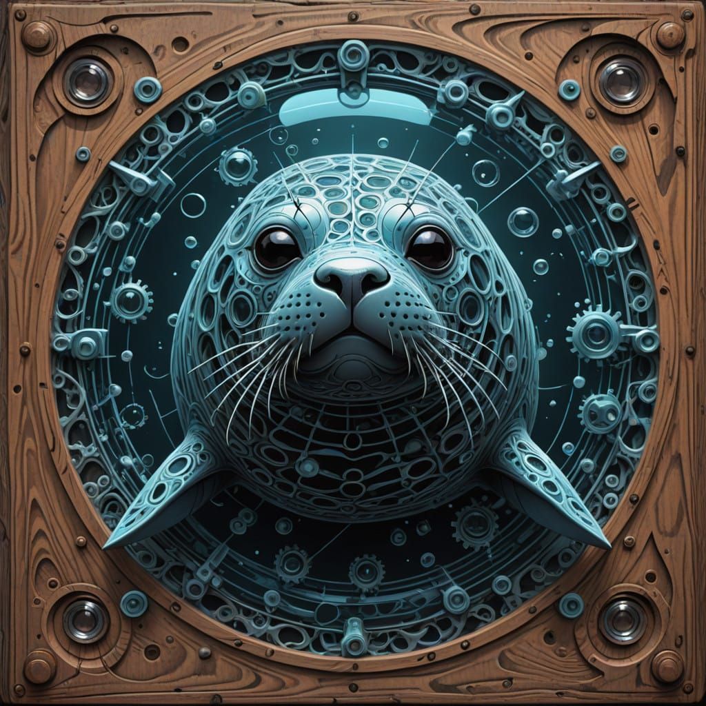 Fractal Geometry of a Pierced Seal