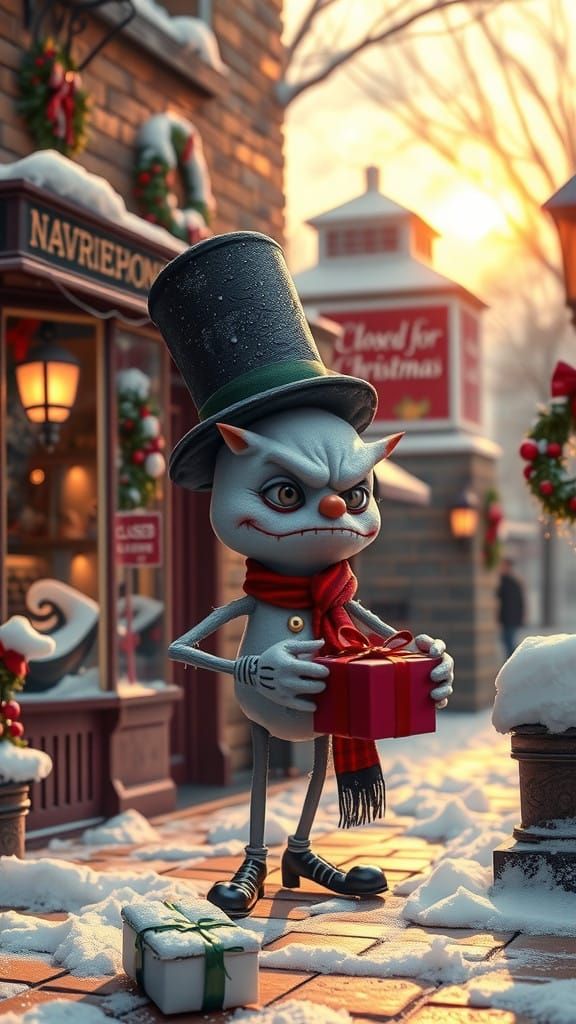 Joyless Christmas Snowflake Returns Gift in Whimsical Winter...