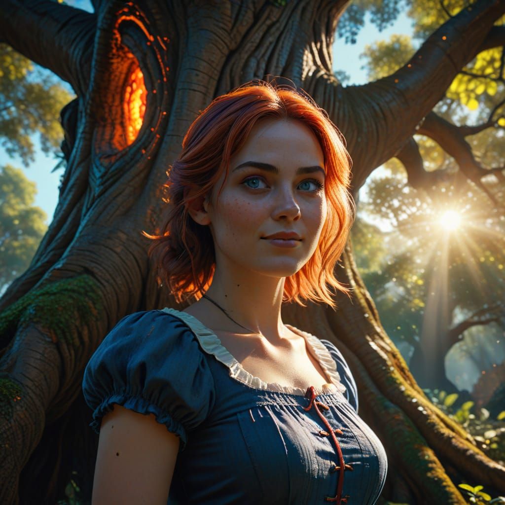 Alice in Wonderland: Hyper-Realistic Digital Art