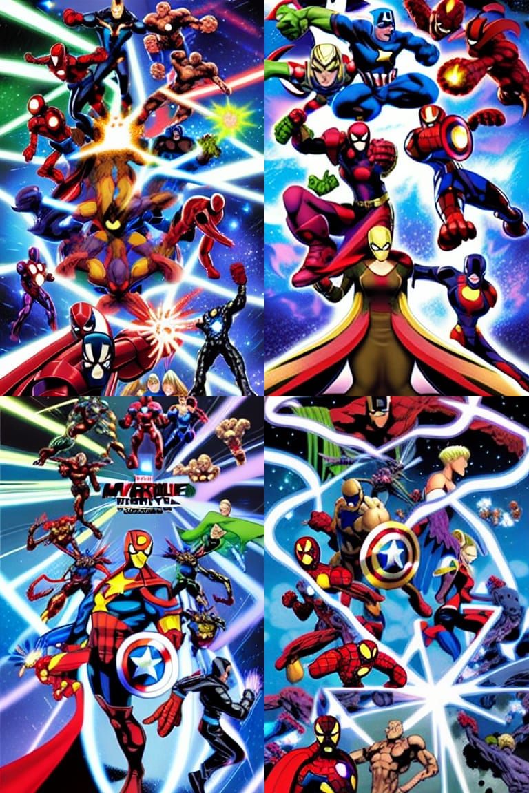 Marvel vs Capcom Battle Royale: Digital Illustration