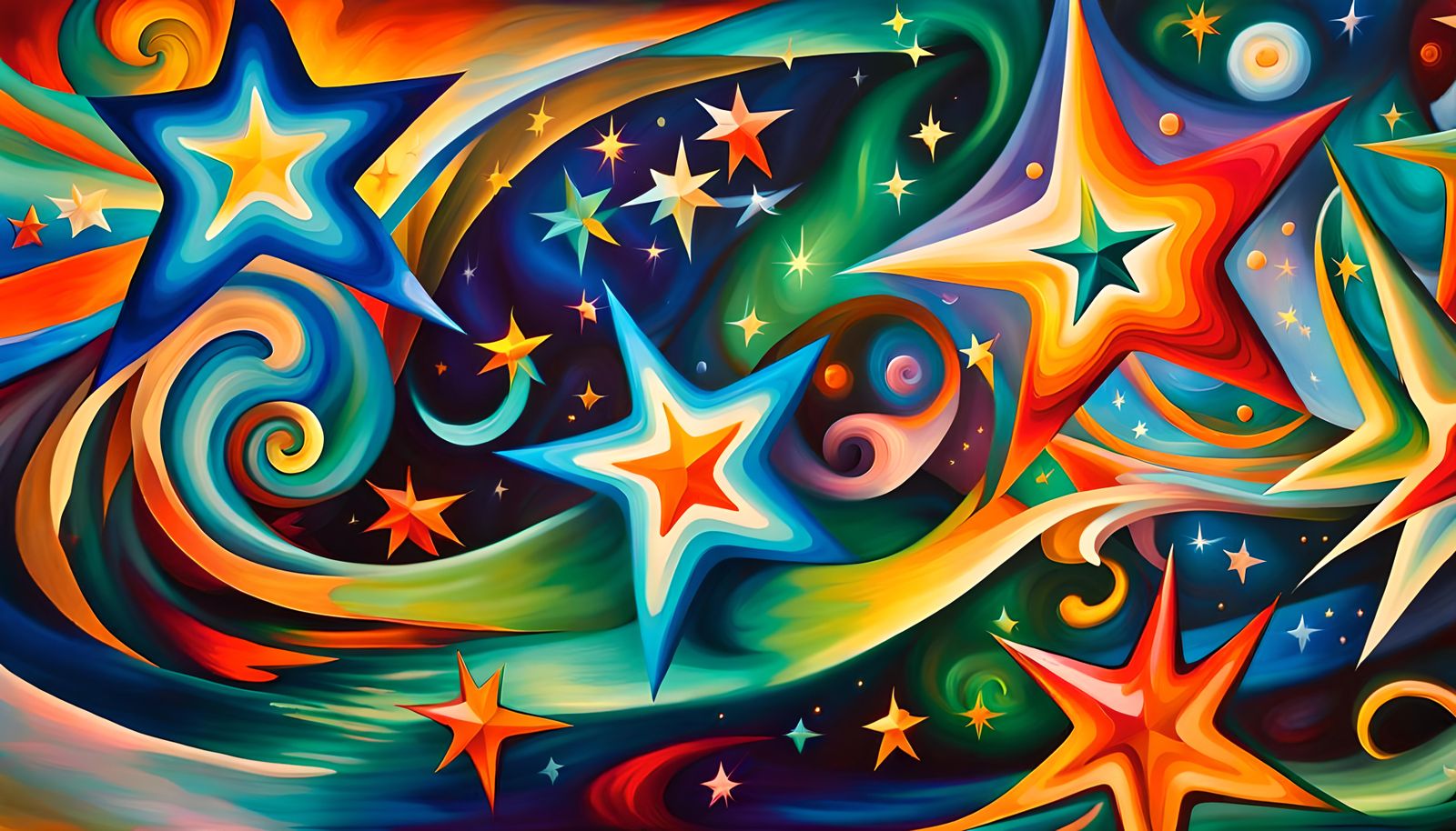 Electromagnetic Star Cluster Formation in Impasto Style