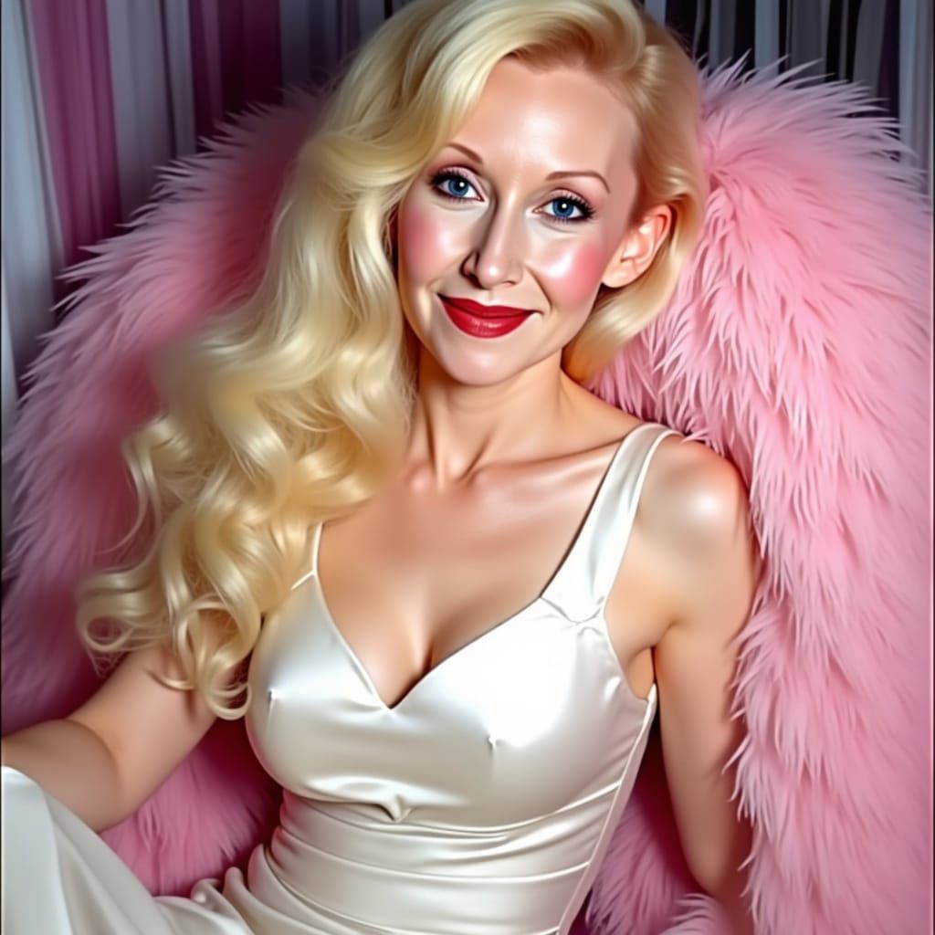 Ethereal Beauty in Frosty Glamour