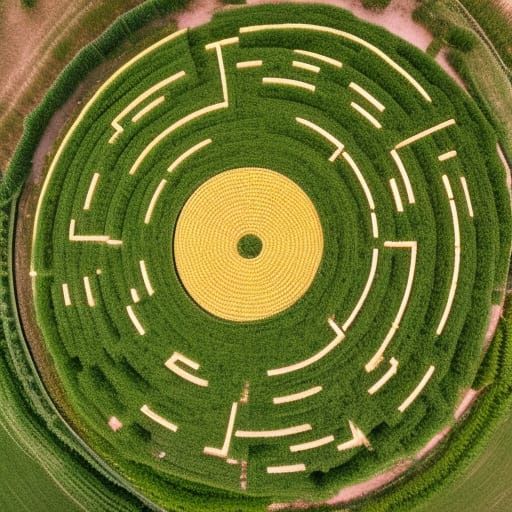 A Circular Corn Maze