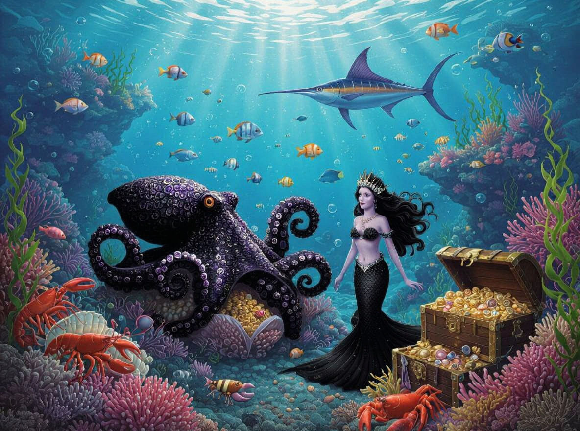 Vibrant Deep Sea Coral Kingdom Fantasy