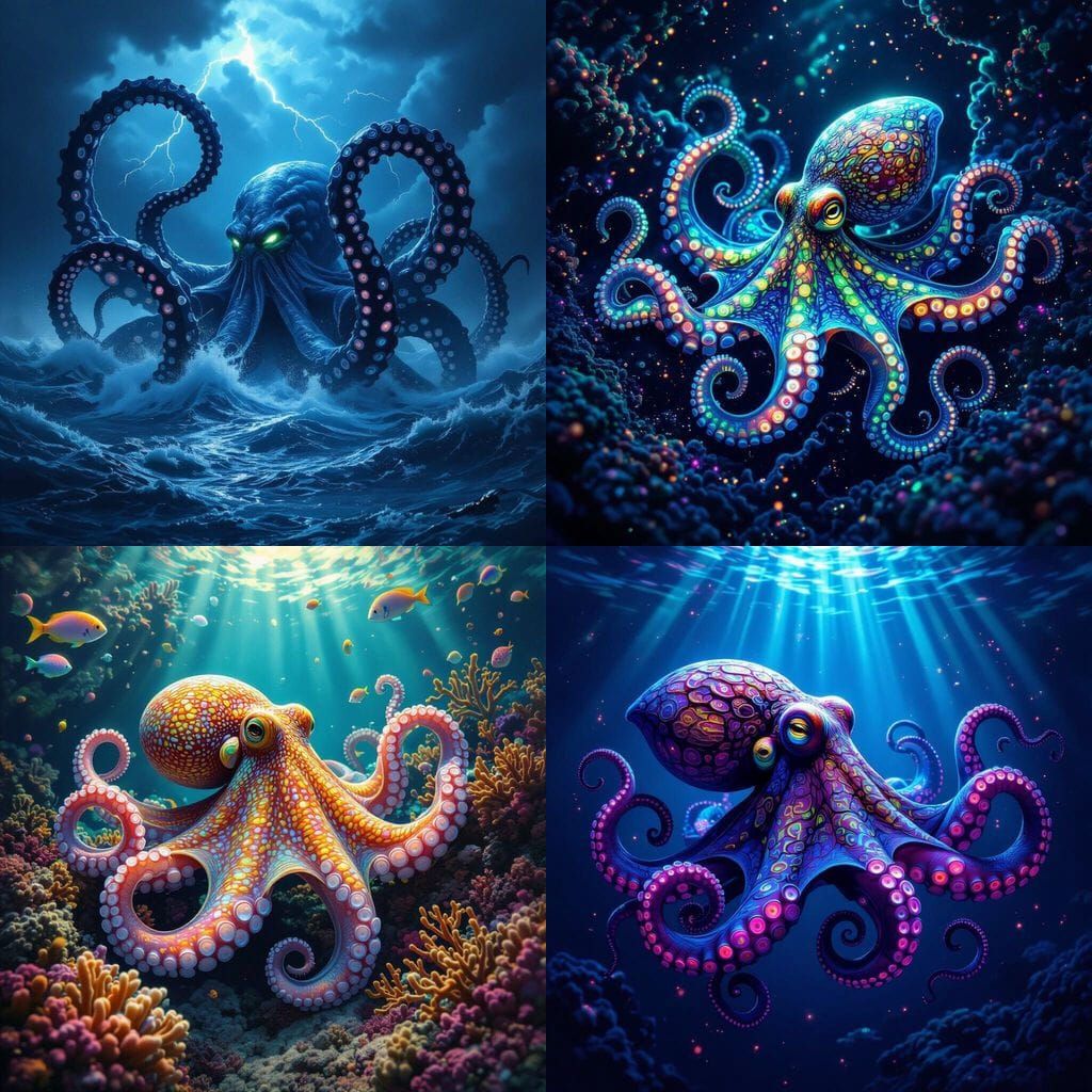 AI Generated Image of an Octopus