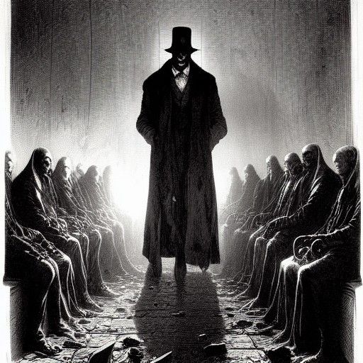 Terrifying Invisible Man in Horror Style