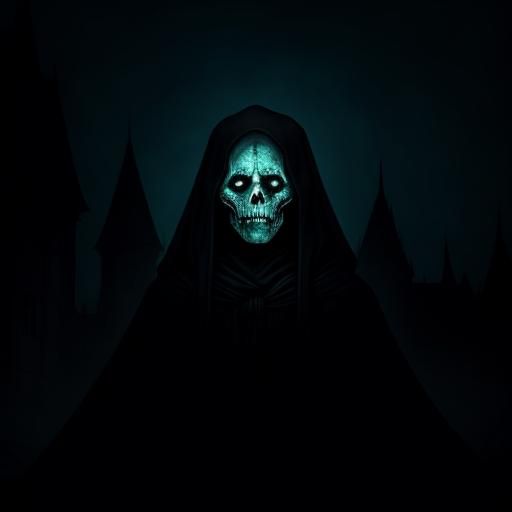 Eerie Ghost Portrait in Dark Fantasy Style