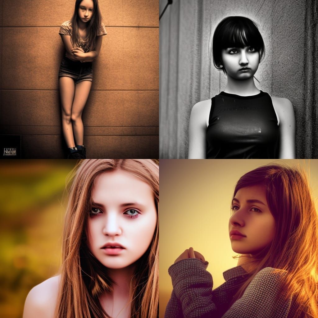 Hyperrealistic Portrait of a Cool Girl