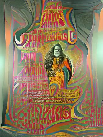 Vintage Concert Poster of Singer Performing Live