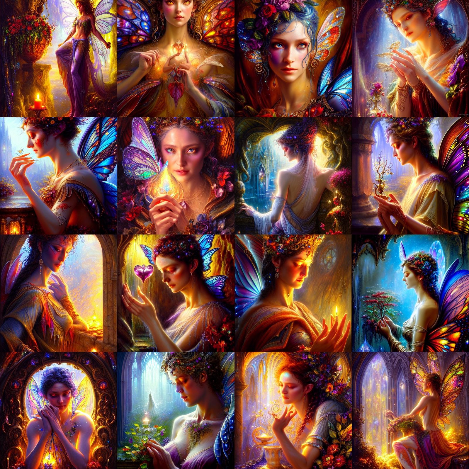 Bleeding Glass Heart in Hyperreal Digital Art