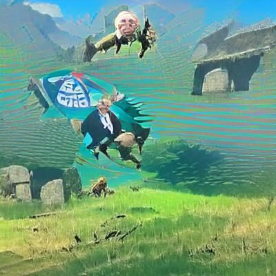 Bernie Sanders in Zelda: Breath of the Wild