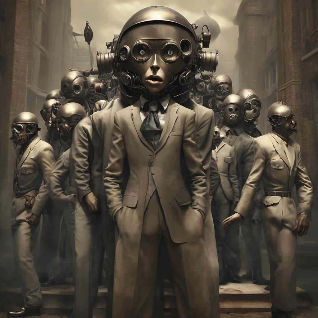 Grotesque Surreal Dieselpunk Illusions