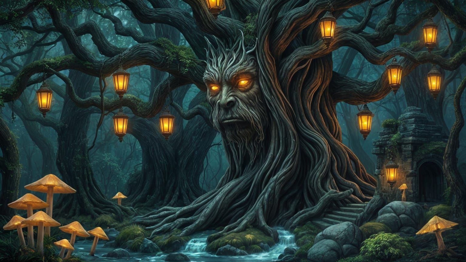 Ancient Guardian of the Enchanted Forest